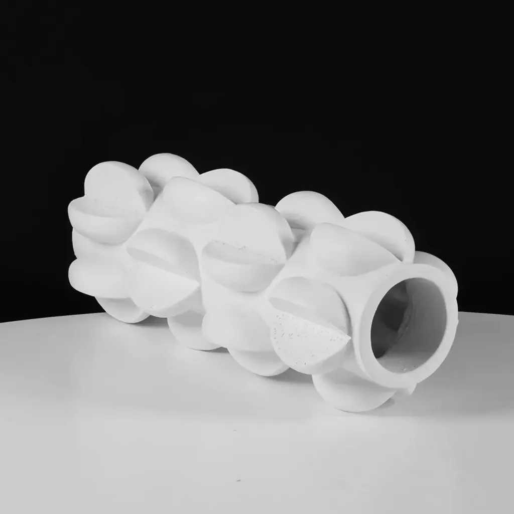 Vase décoratif blanc mat 37 cm - Déco de table et centre de table chic - 11