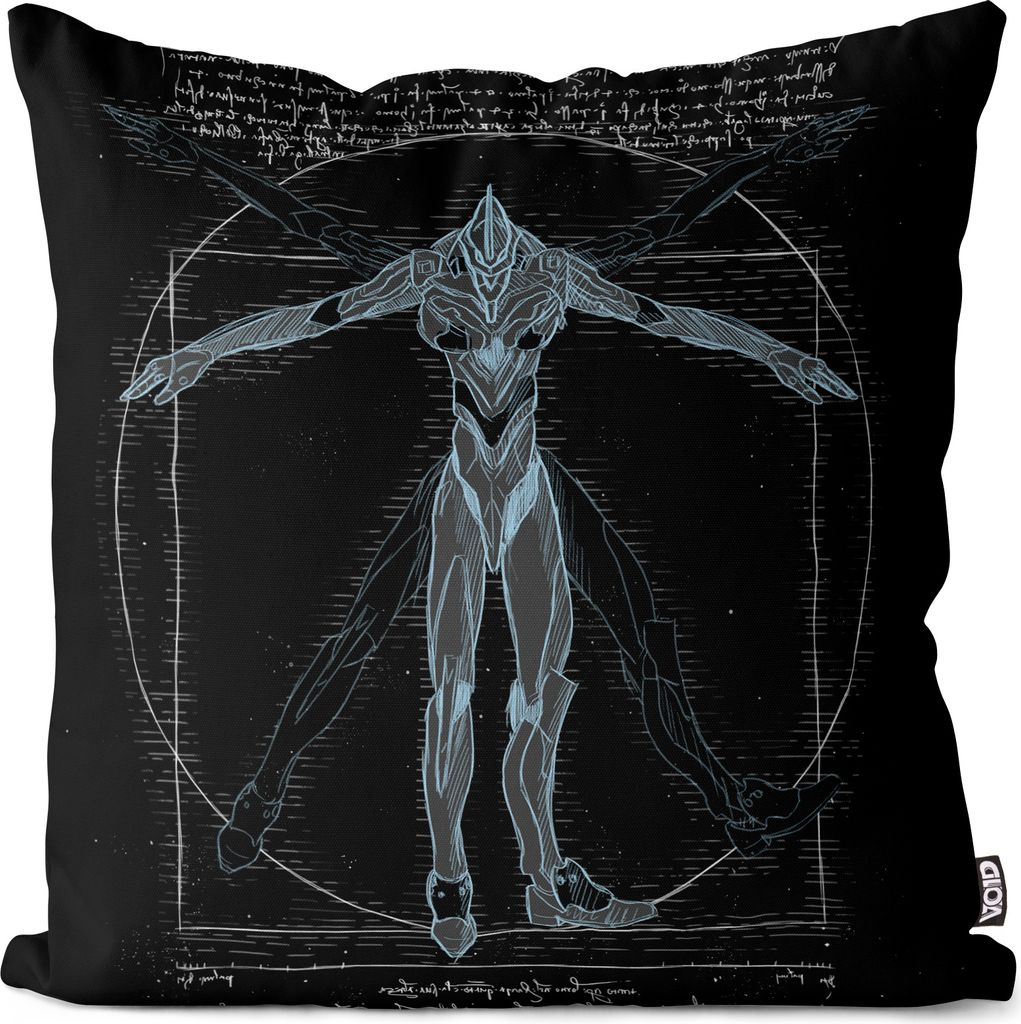 VOID Vitruvianischer Evangelion Kissenbezug Kissenhülle Polyester wasserfest eva-01 anime roboter kaiju