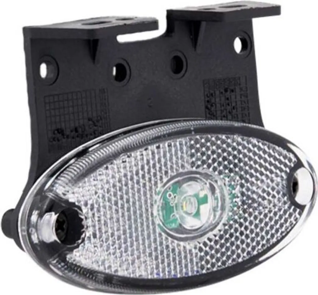 Feu de gabarit LED blanc pour remorque et camion avec support d'angle