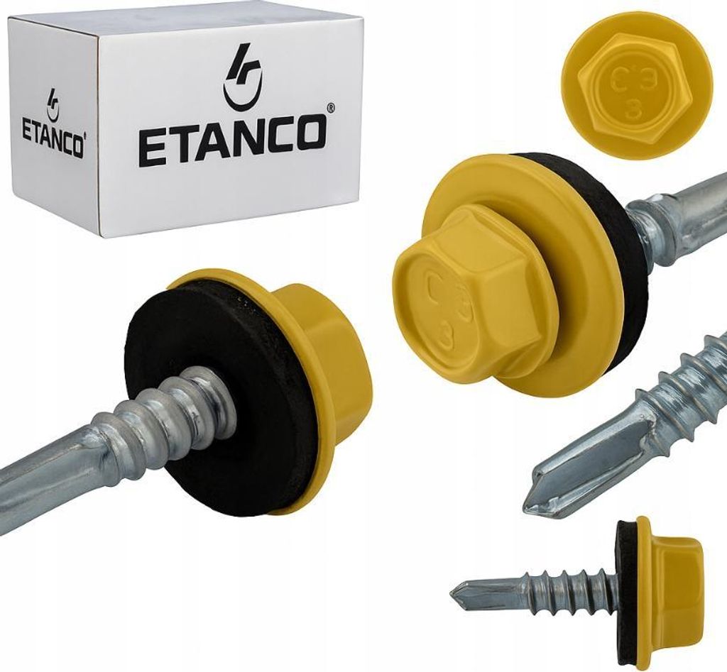 ETANCO GT5 Bohrschrauben Metall - Metall 5,5 x 25 mm RAL 1002 250 Stk.