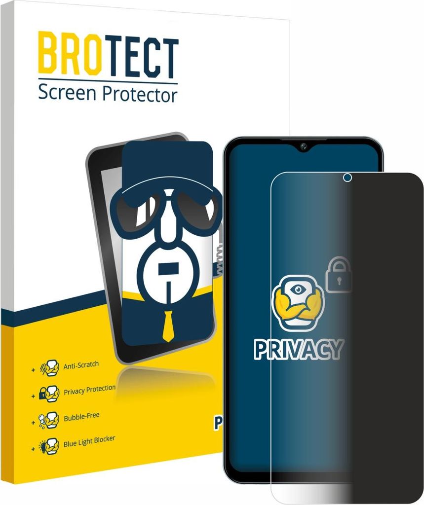 BROTECT Sichtschutzfolie für Oukitel C5 6.52" Anti-Spy Produktbild 