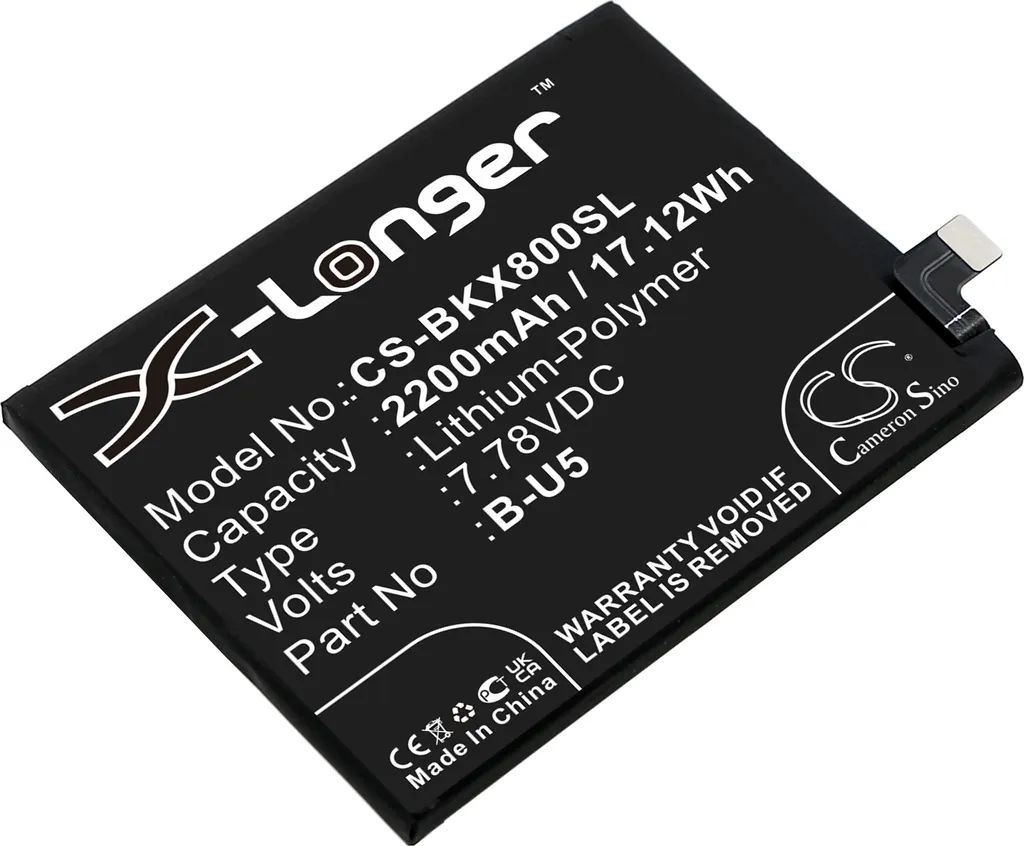 Batterie B-U5 Li-Polymer pour Vivo V2183A X80 - Haute Capacité 4500mAh