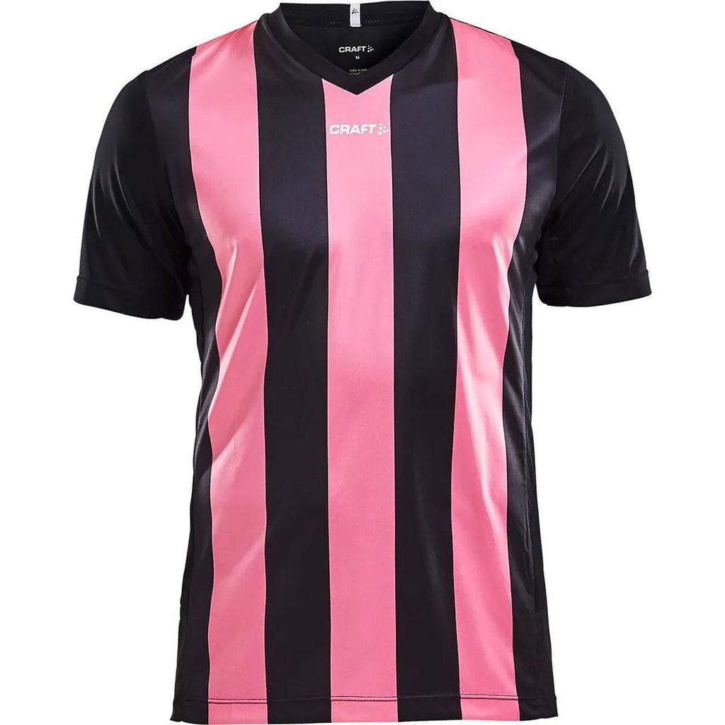 Craft Progress Stripe Trikot Kurzarm Herren - Schwarz / Rosa