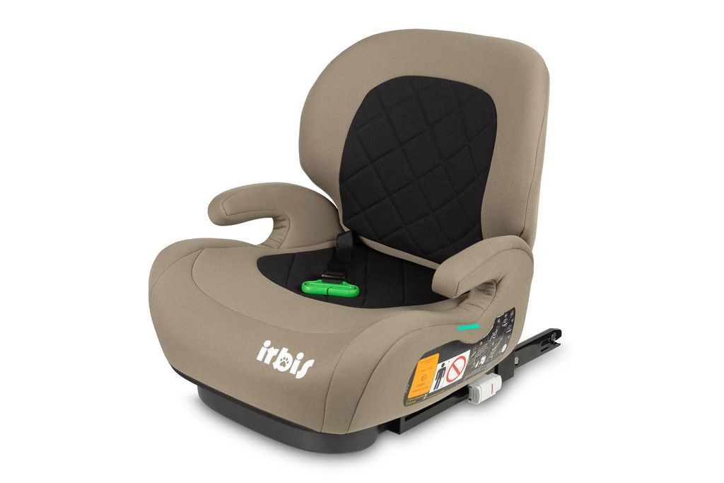 CARETERO, Kindersitz Isofix, Autositz 125-150cm, Irbis I-Size, Beige