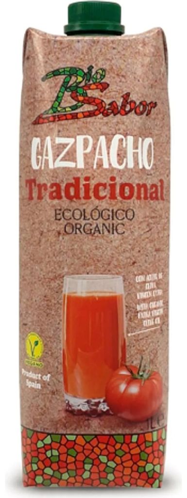 Biosabor Gazpacho Andaluz Kalte Gemüsesuppe (1L Packung)