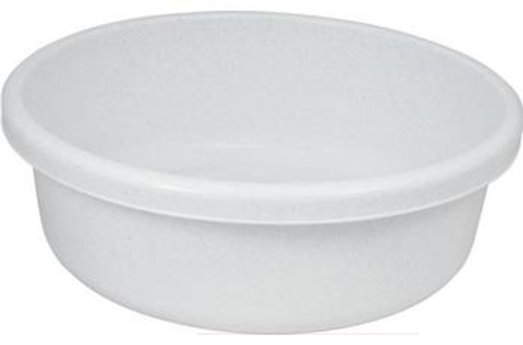 Runde Kunststoffschüssel Marmoroptik 18 l