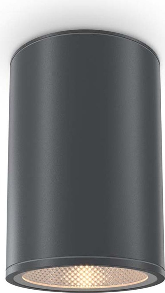 Maytoni Bar LED Deckenleuchte, Deckenlampe 12W Graphit IP65 Warmweiss