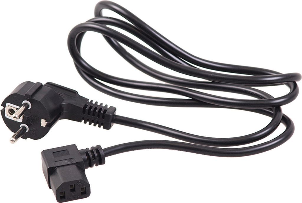 Kabel zasilający kątowy Kabel zasilający PC Wtyczka IEC EU Zdjęcie produktu 4