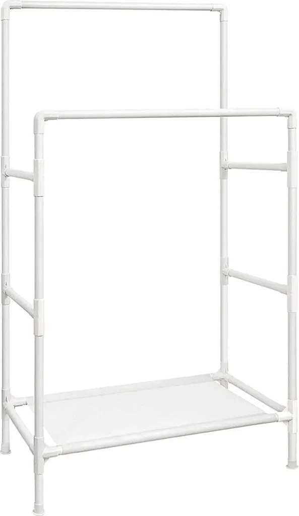 Portemanteau sur Pied en Métal Noir au Design Moderne pour Entrée Chic