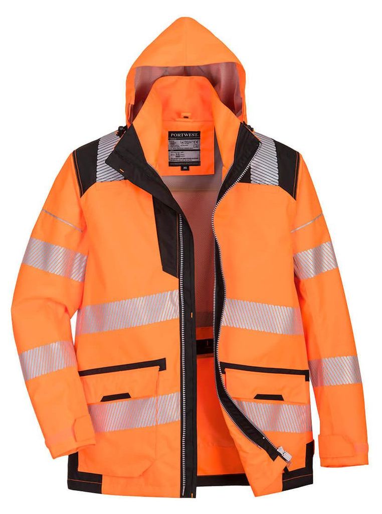 Portwest Warnschutzjacke 5-in-1 mit 10 Taschen Orange 4XL