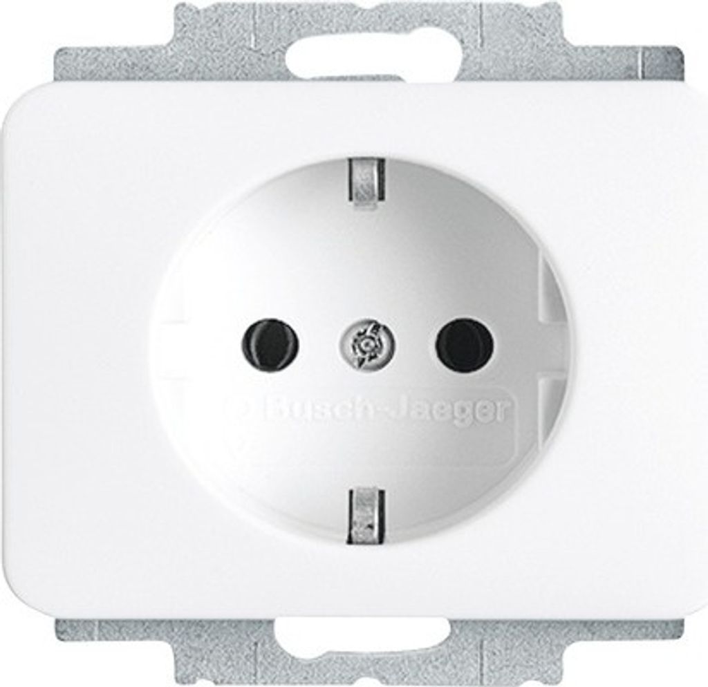 Busch-Jaeger 2011-0-3124, CEE 7/3, 2P+E, Weiß, 250 V, 16 A, Produktbild 