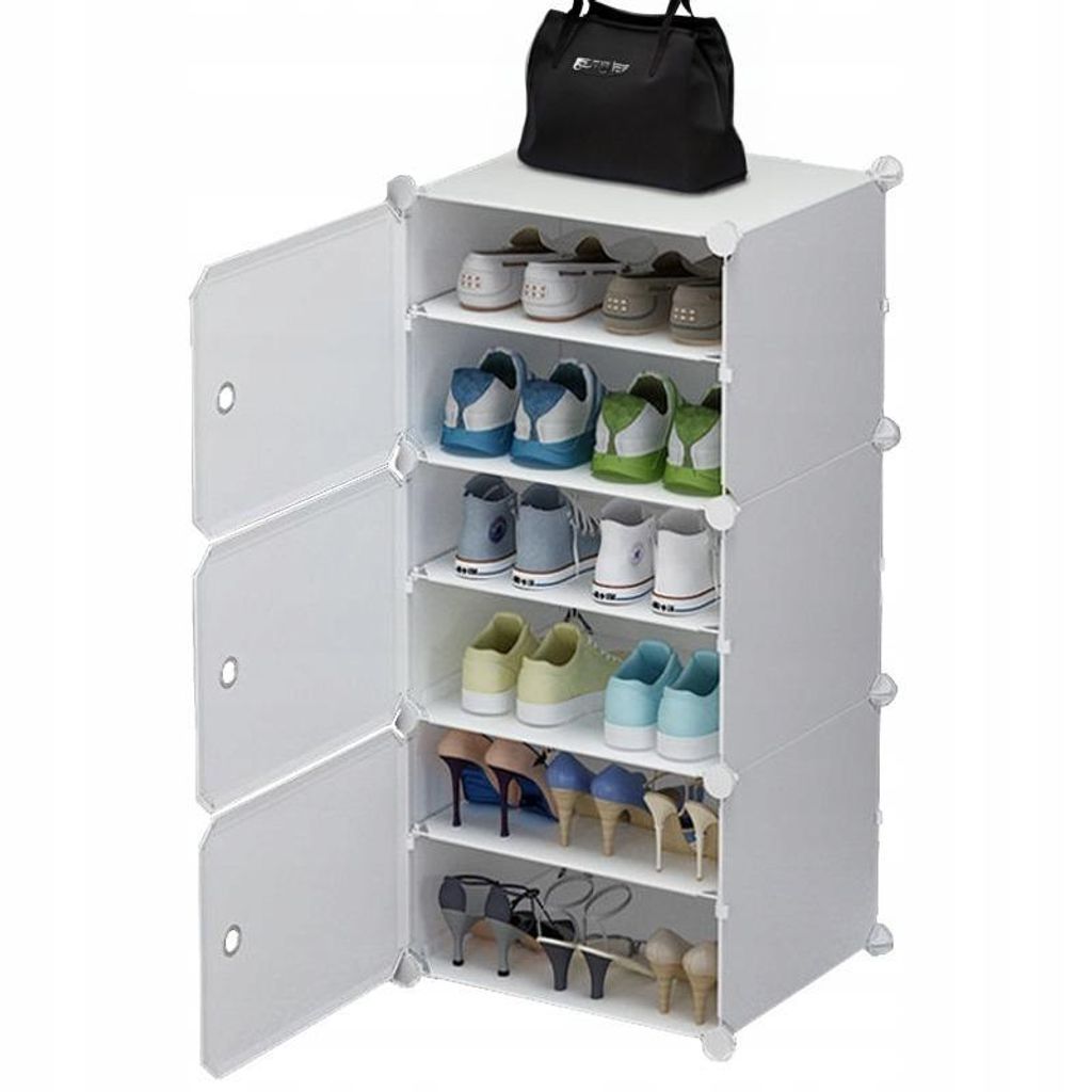 Armoire à chaussures Armoire modulaire Dressing Blanc Image du produit 