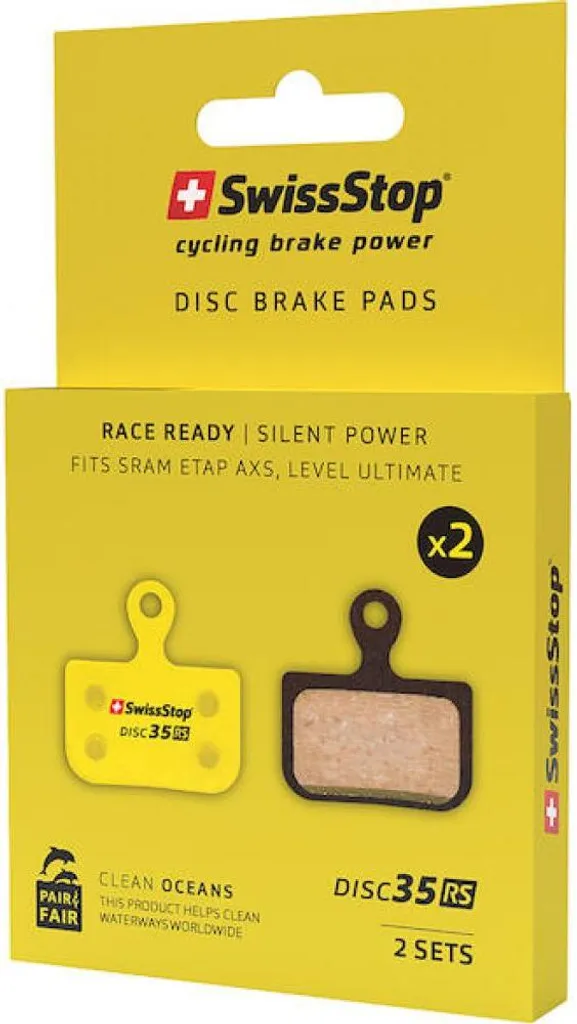 Plaquettes de frein Disc 35 RS SwissStop : fini les bruits de freinage