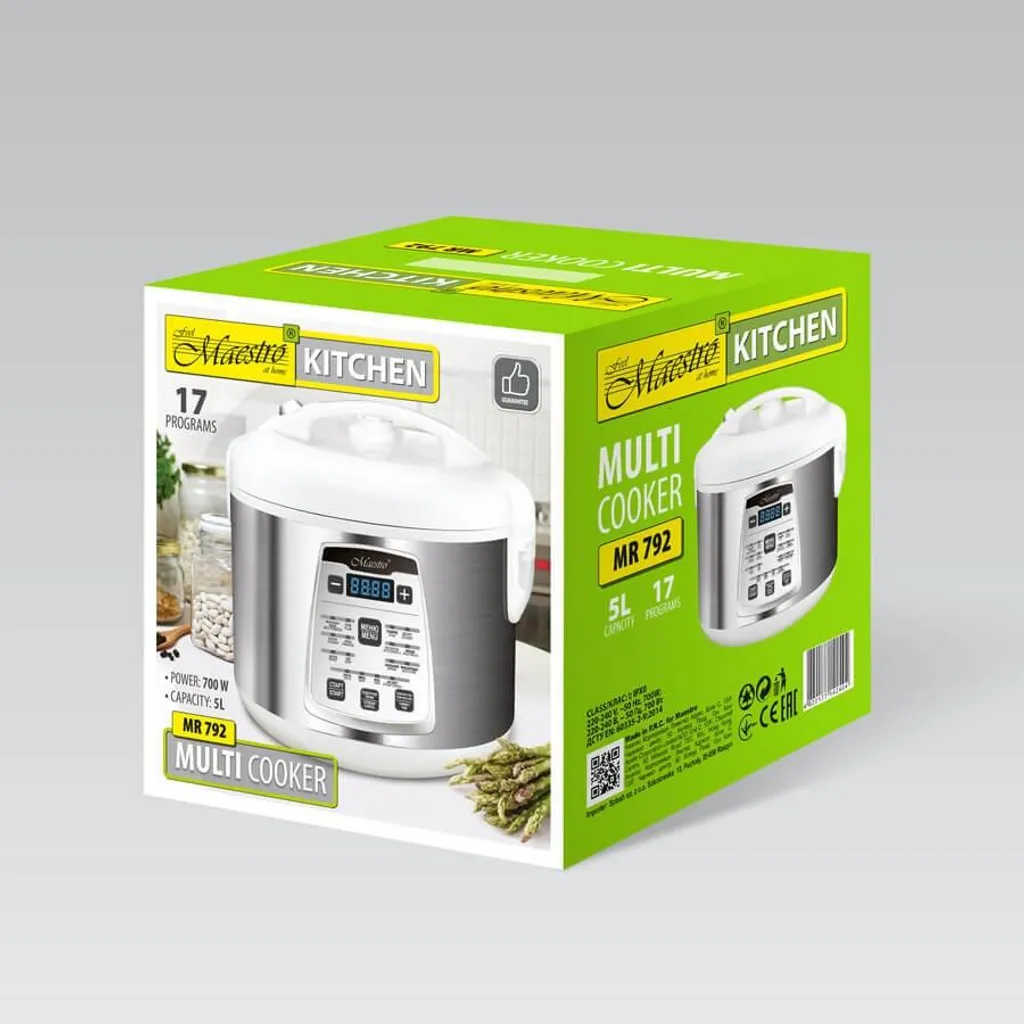 Multicooker Professionale Maestro MR792 | 5 Litri 16 Programmi | Offerta - 7
