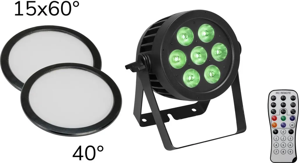 Spot LED Eurolite 7x9W SCL silencieux et étanche pour un éclairage pro IP65