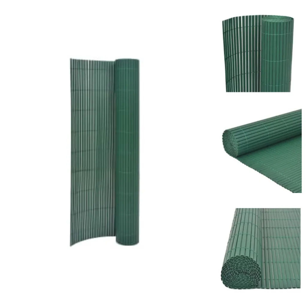 vidaXL Recinzione da giardino bifacciale 110x400 cm verde - Pannelli di recinzione