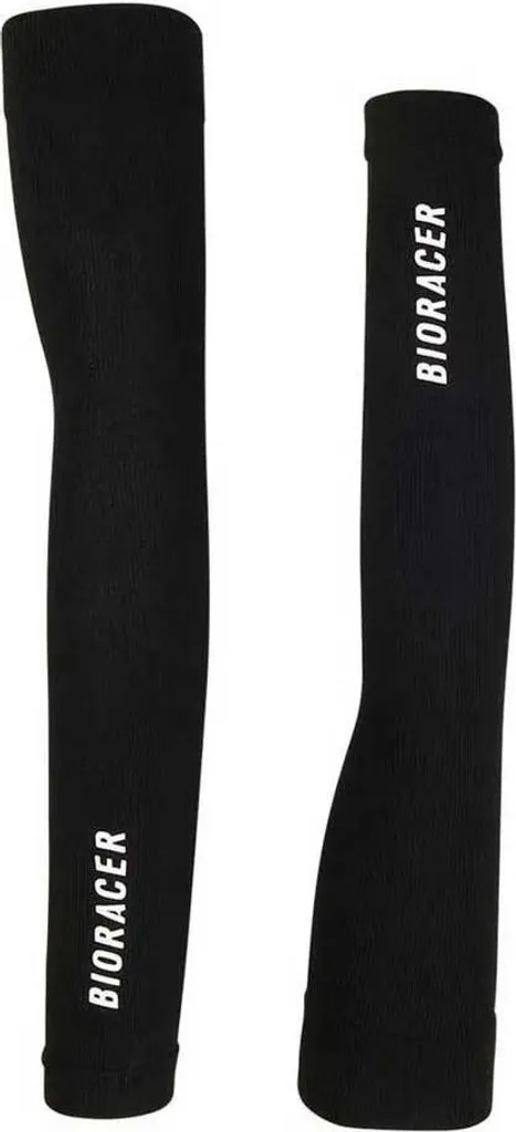 Manchettes Bioracer noires L-XL anti-irritation pour bras sans couture