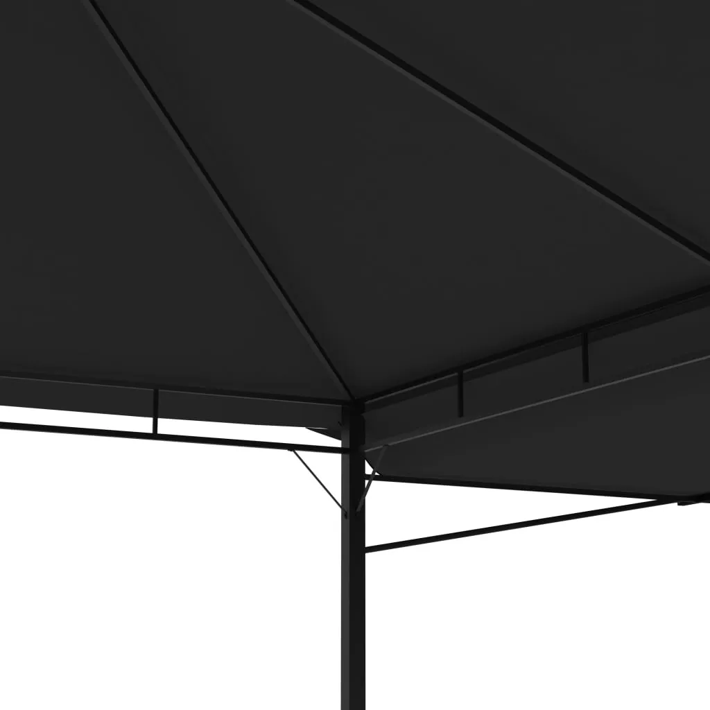 Tonnelle de Jardin avec Toit Double Extensible 3x3m en Polyester 180g - 6
