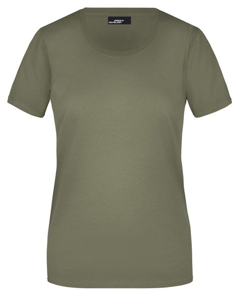 James and Nicholson - "Basic" T-Shirt für Damen LT2799 (XXL) (Oliv)