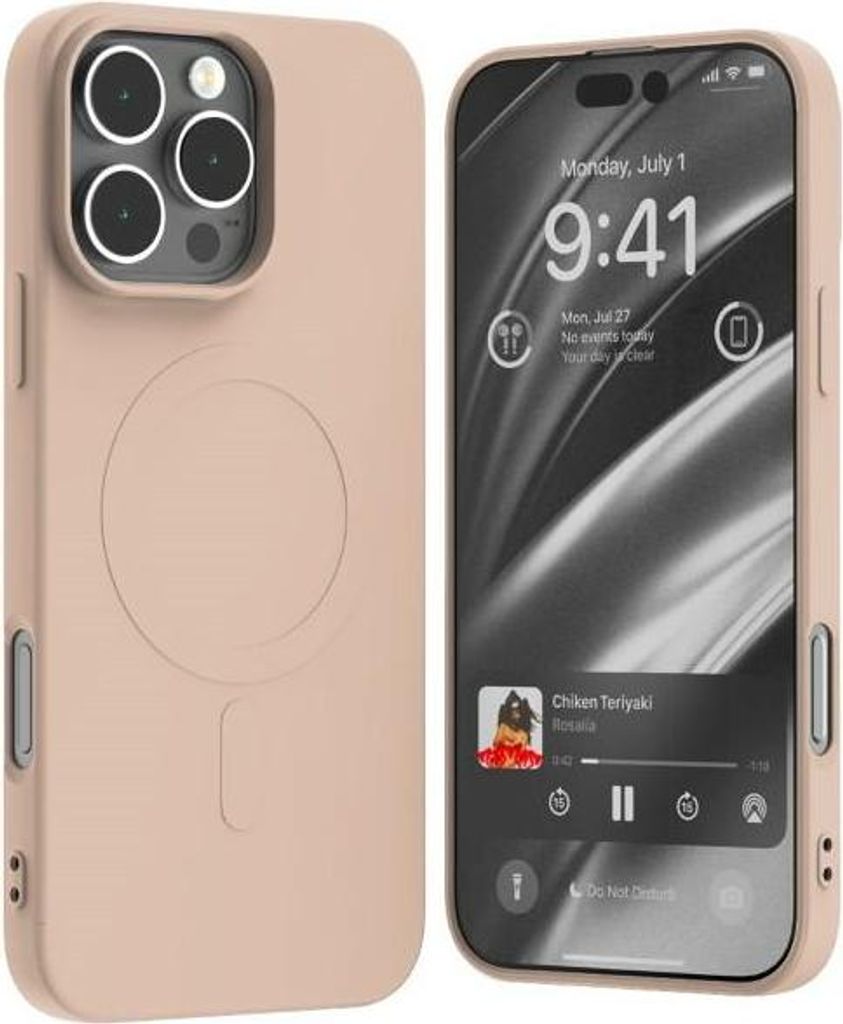Mercury MagSafe Semi-Silicone iPhone 16 Pro Max 6,9" rosa Sand Schutzhülle