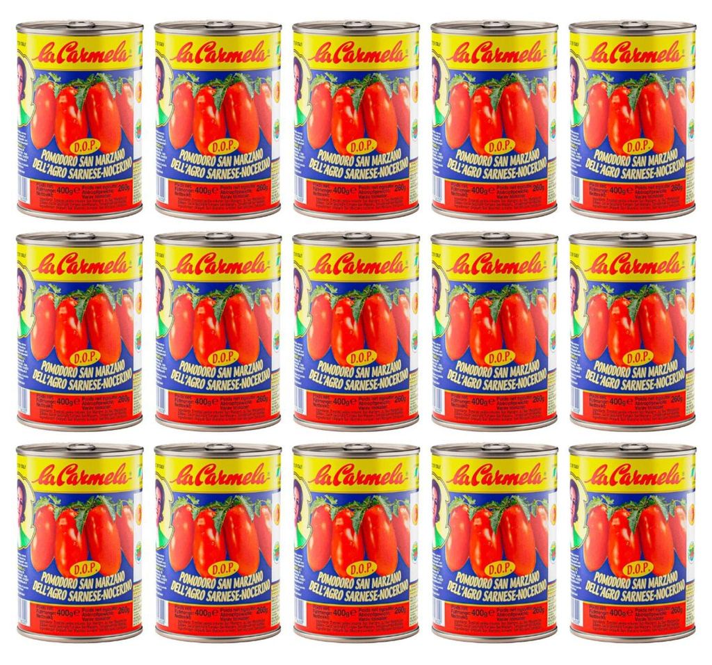 Tomates pelées San Marzano AOP 400 g La Carmela Image du produit 
