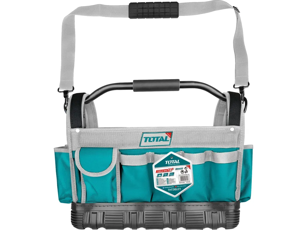 Sac à outils Total pour chantier et maintenance avec bandoulière 40 cm
