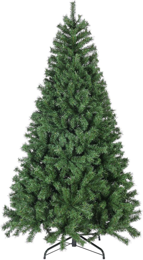 Rebecca Mobili Künstlicher Weihnachtsbaum 180 cm aus PVC und Metall, grün