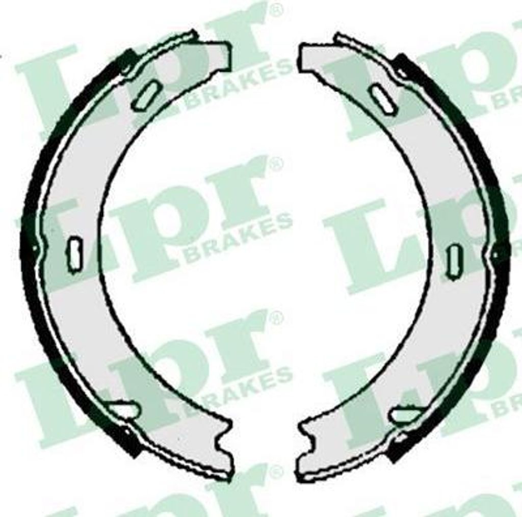 LPR 06870 Bremsbackensatz, Feststellbremse OE 1404200820 kompatibel mit SLK, S-Klasse, E-Klasse