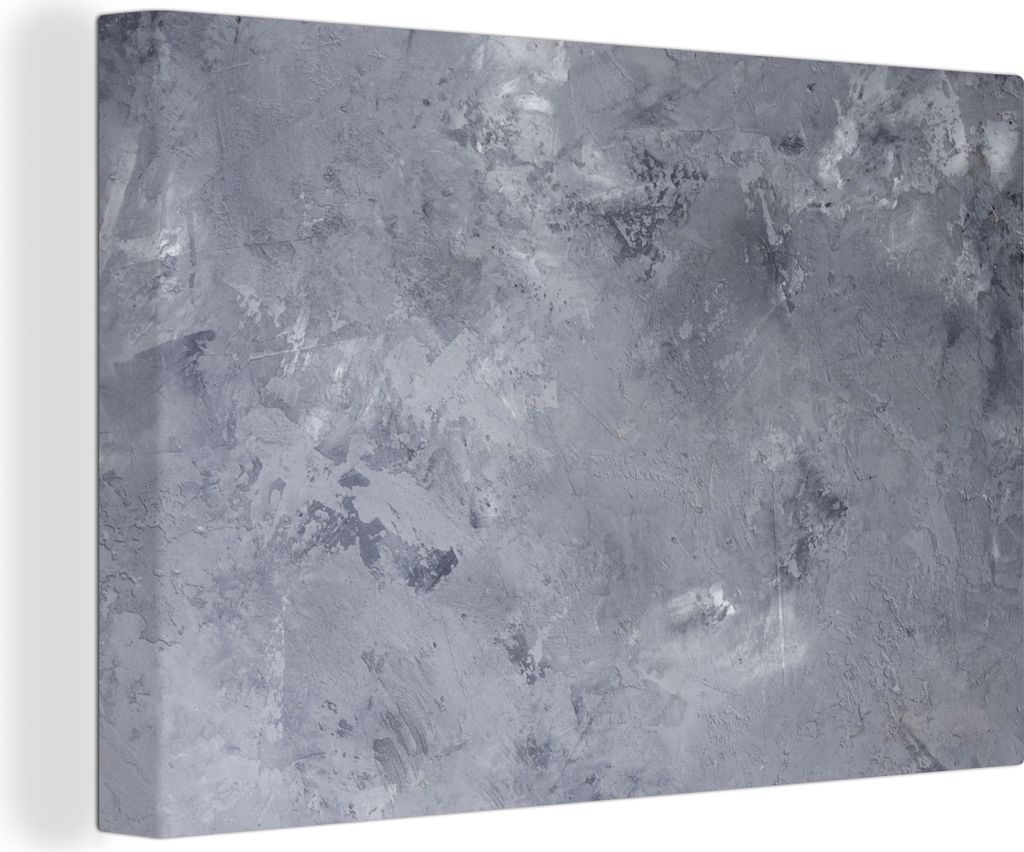 OneMillionCanvasses - Leinwandbilder - 150x100 cm, Schiefer - Beton - Retro - Strukturen - Grau - Rustikal, Wandbilder Kunstdruck Wanddekoration ...