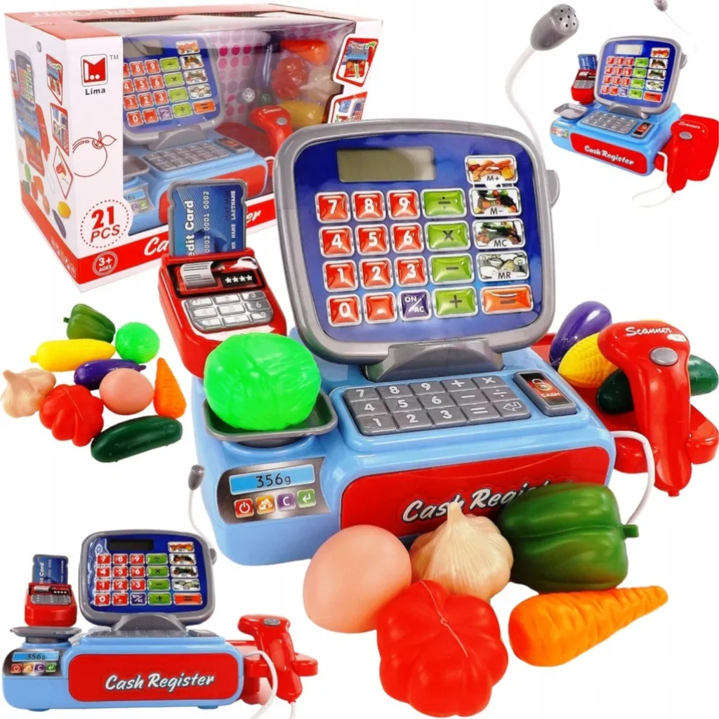 Caisse enregistreuse bleue Toy 2387 électronique et éducative enfant