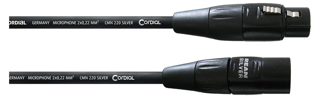 Cordial CIM 10 FM, XLR (3-pin), Männlich, XLR (3-pin), Weiblich, 10 m, Schwarz