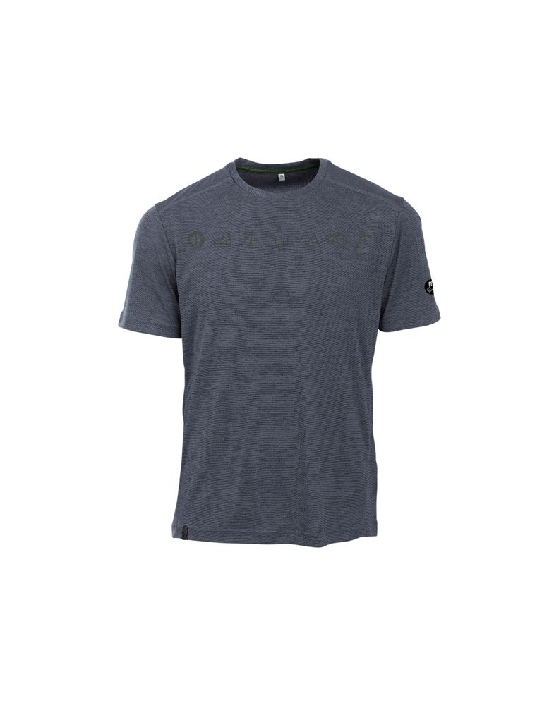 Maul Sport Grinberg fresh - 1/2 T-Shirt+Print dark blue 52