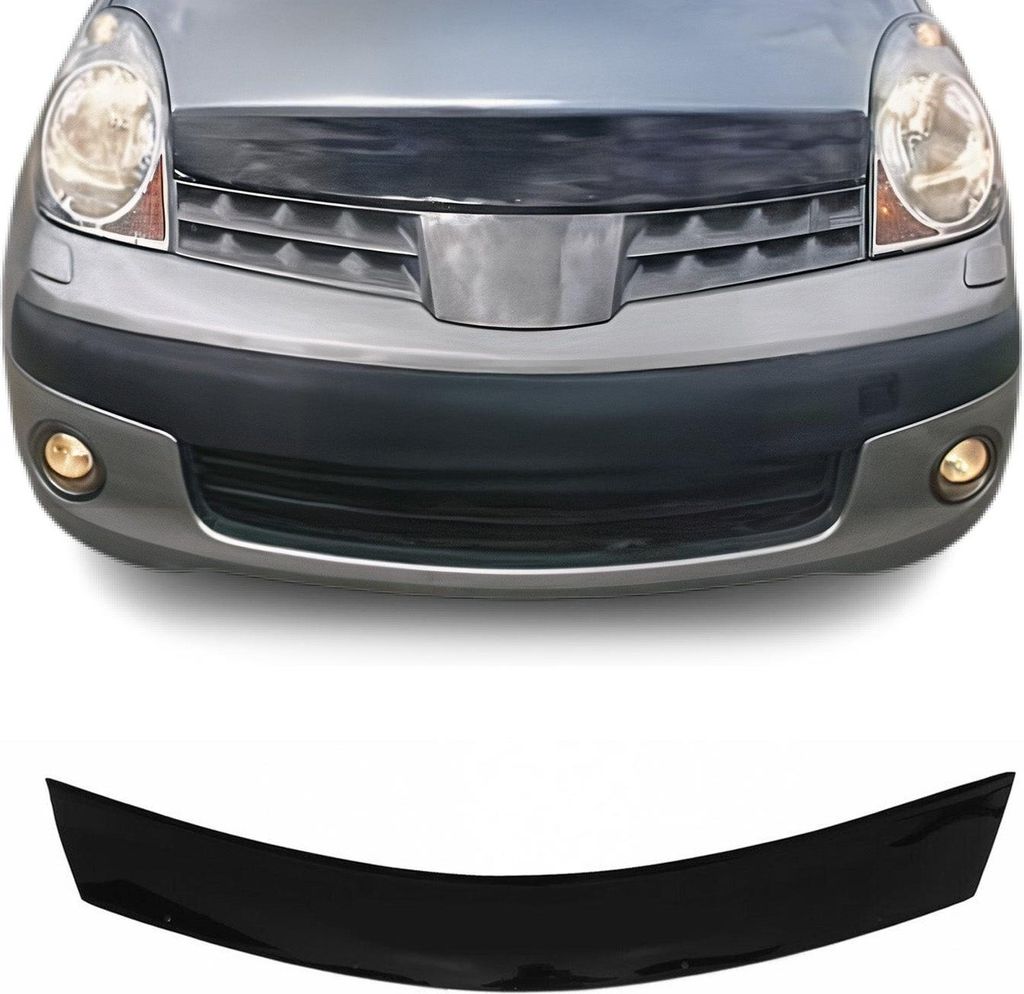 Motorhaube Deflektor Insekten Steinschlagschutz für Nissan Note 2005-2009 Dunkel