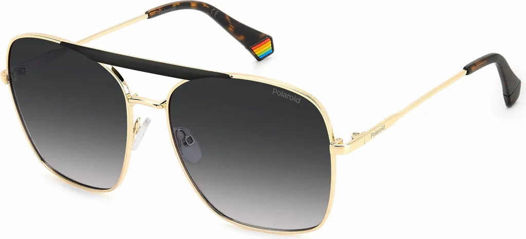 Occhiali da Sole Polaroid PLD 6201/S/X Donna - Nero e Oro Opaco