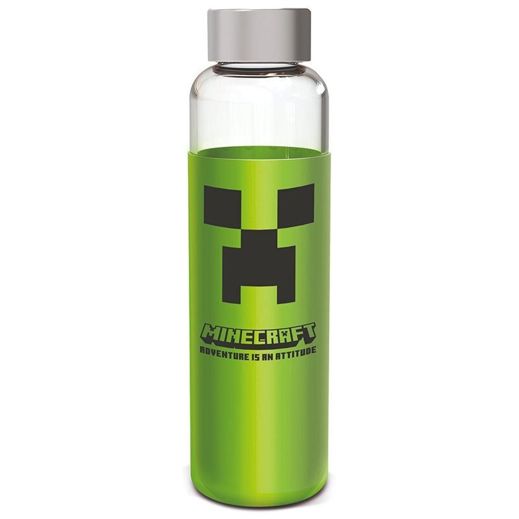 Minecraft Silikondeckel Glasflasche 585ml