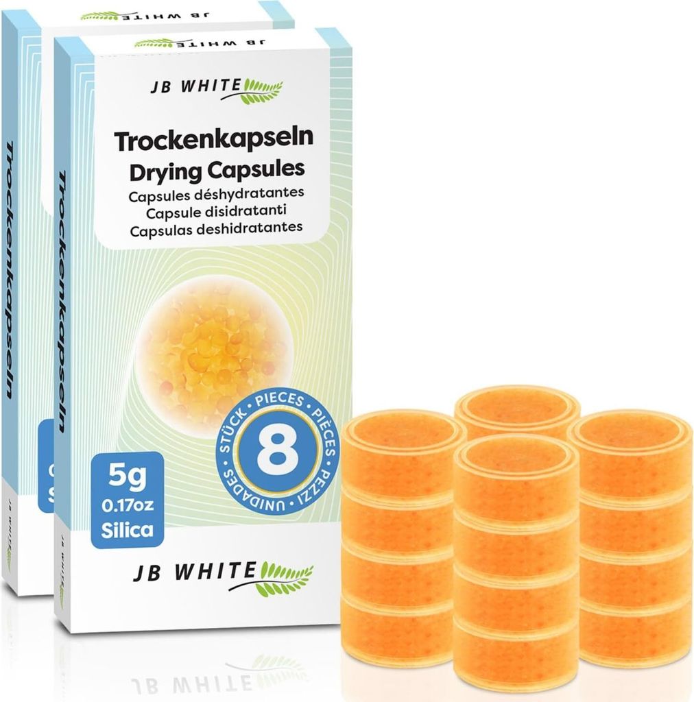 JB White 16 Trockenkapseln für Hörgeräte, Trocknungskapseln Produktbild