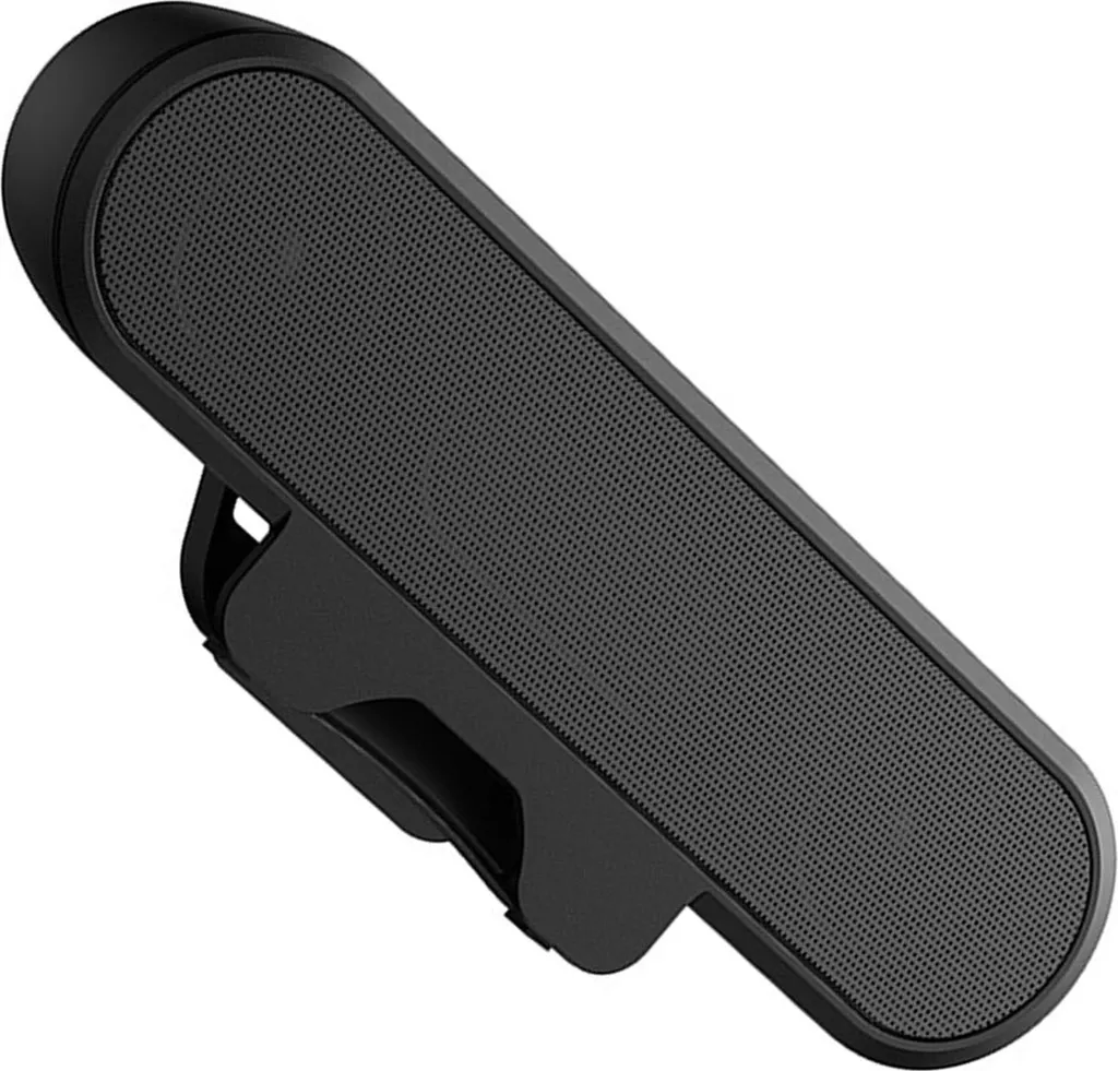 Haut-parleur PC USB filaire noir stéréo HD à fixer sur écran - Modèle X1 - 3