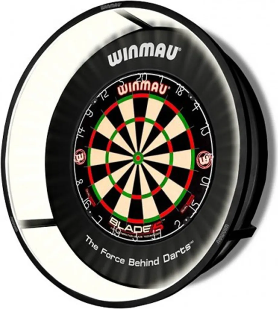 Éclairage de cible Winmau Plasma avec halo lumineux 360 en aluminium