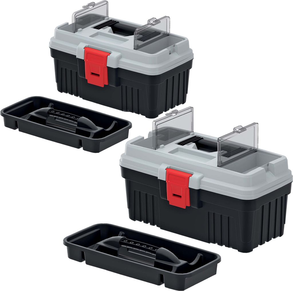 Set Werkzeugkoffer Optima 30 + Werkzeugkoffer Optima 40, Werkzeugkasten, Werkzeugkiste Für Werkzeuge Und Zubehör