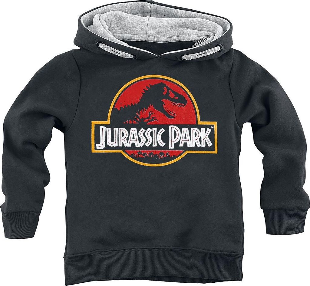 Jurassic Park Kapuzenpullover Uni Kids - Classic Logo schwarz 116