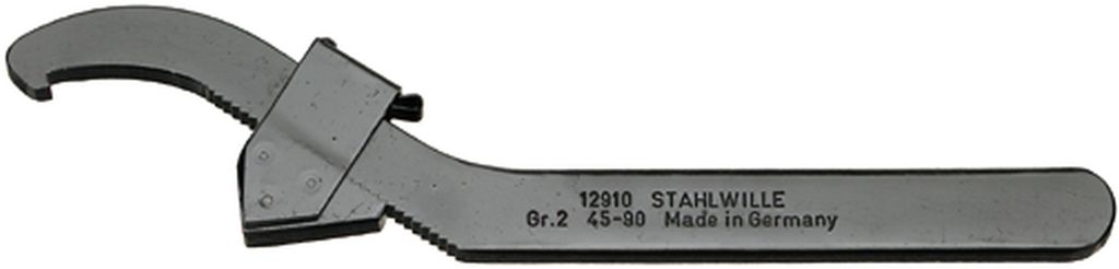 Stahlwille 44010003 12910 GR. 3 95-165 VERSTELLBARER HAKENSCHLUESSEL Chiave a gancio 165
