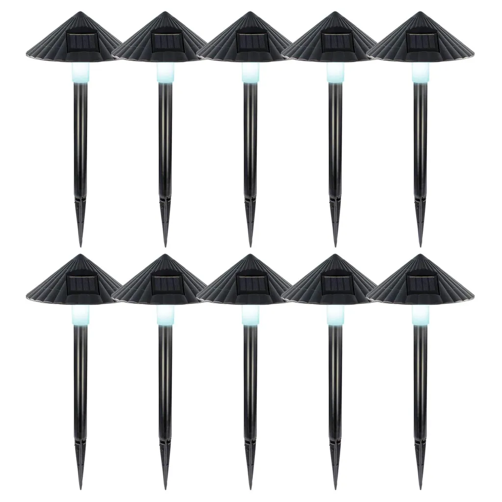 Balise Solaire Extérieure Grundig Éclairage Allée et Chemin Lot de 10 Pièces