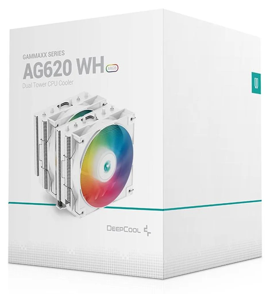 Ventirad Gamer DeepCool AG620 WH ARGB Blanc Idéal pour Overclocking et Jeu - 10