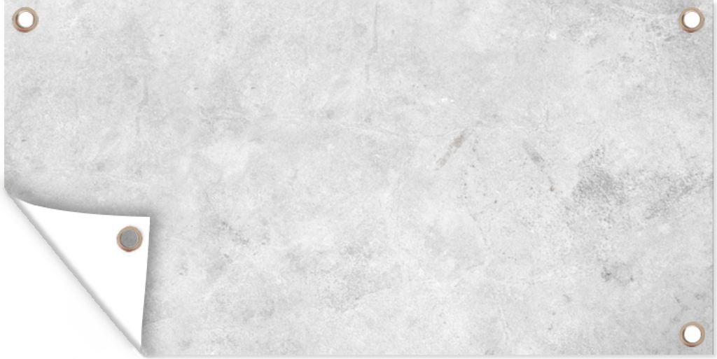 MuchoWow 160x80 cm Outdoor-Poster Gartendeko Sichtschutz Garten Poster für den Garten Marmor - Textur - Grau - Marmoroptik