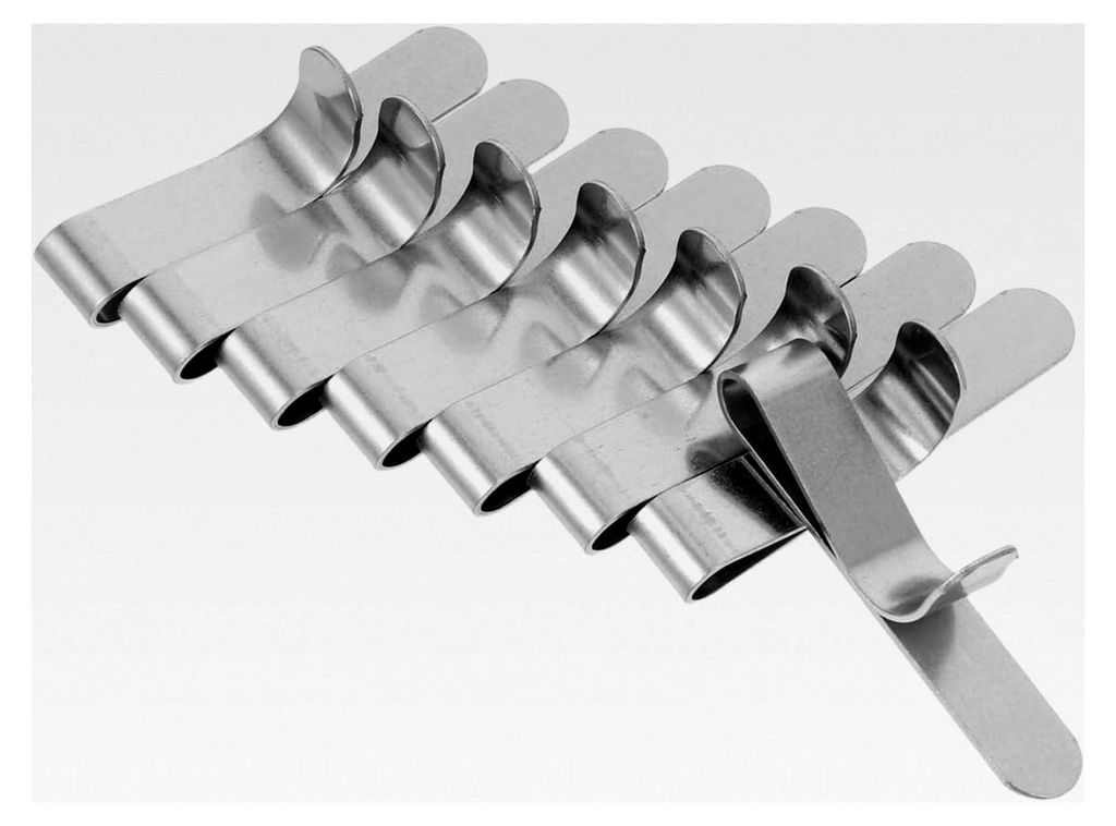 Edelstahl-Befestigungsklammern für Tortenringe, 8 Stück, verstellbare Clips zur stabilen Fixierung und Formbeständigkeit beim Backen, Backzubeh...