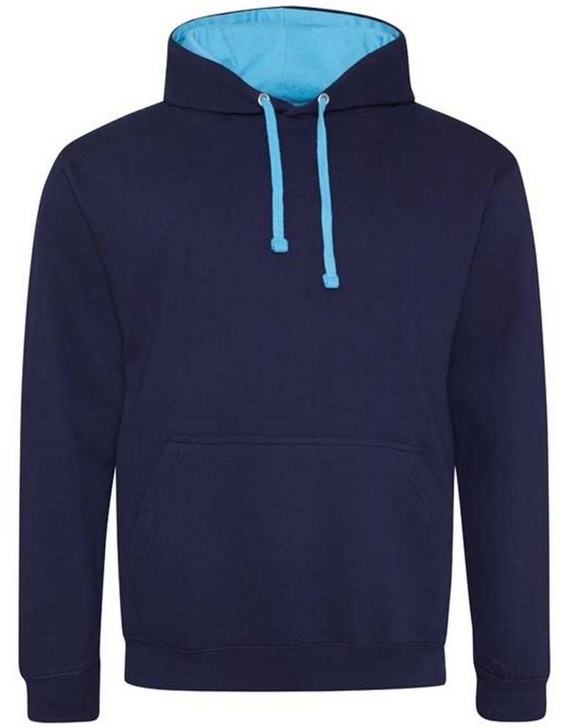 Awdis - "Varsity" Kapuzenpullover für Herren/Damen Uni LT2871 (M) (Marineblau/Hawaii-Blau)