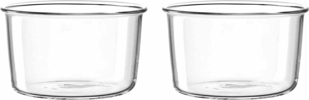 LEONARDO Schale VETRO 9 cm 2er-Set, Dessertschale, Rund, Glas, Transparent, 0,27 l, Persönlich
