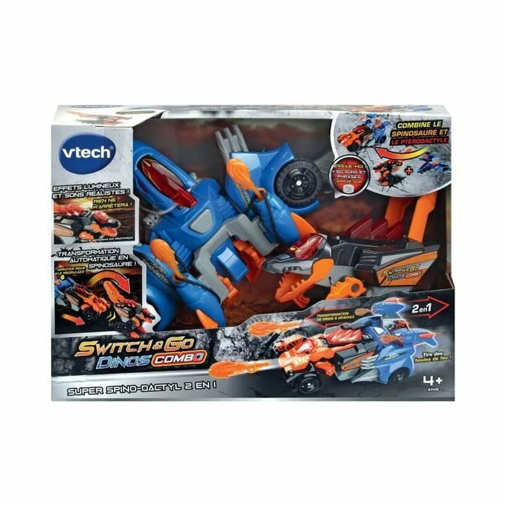 Dinosaure Transformable Switch & Go Vtech Combo Super Spino-Dactyl 2-en-1 - 4