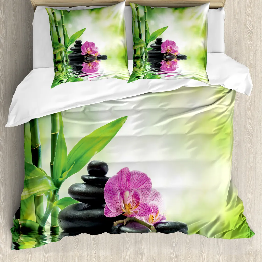 Copripiumino ABAKUHAUS Spa Orchidee 155x220: Comfort Antiacaro e Stile