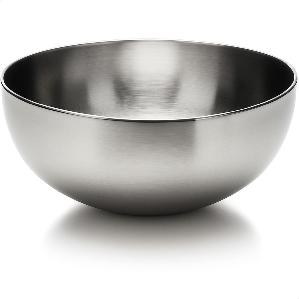 com-four® Salatschüssel Ø 29 cm aus Edelstahl - große Produktbild 